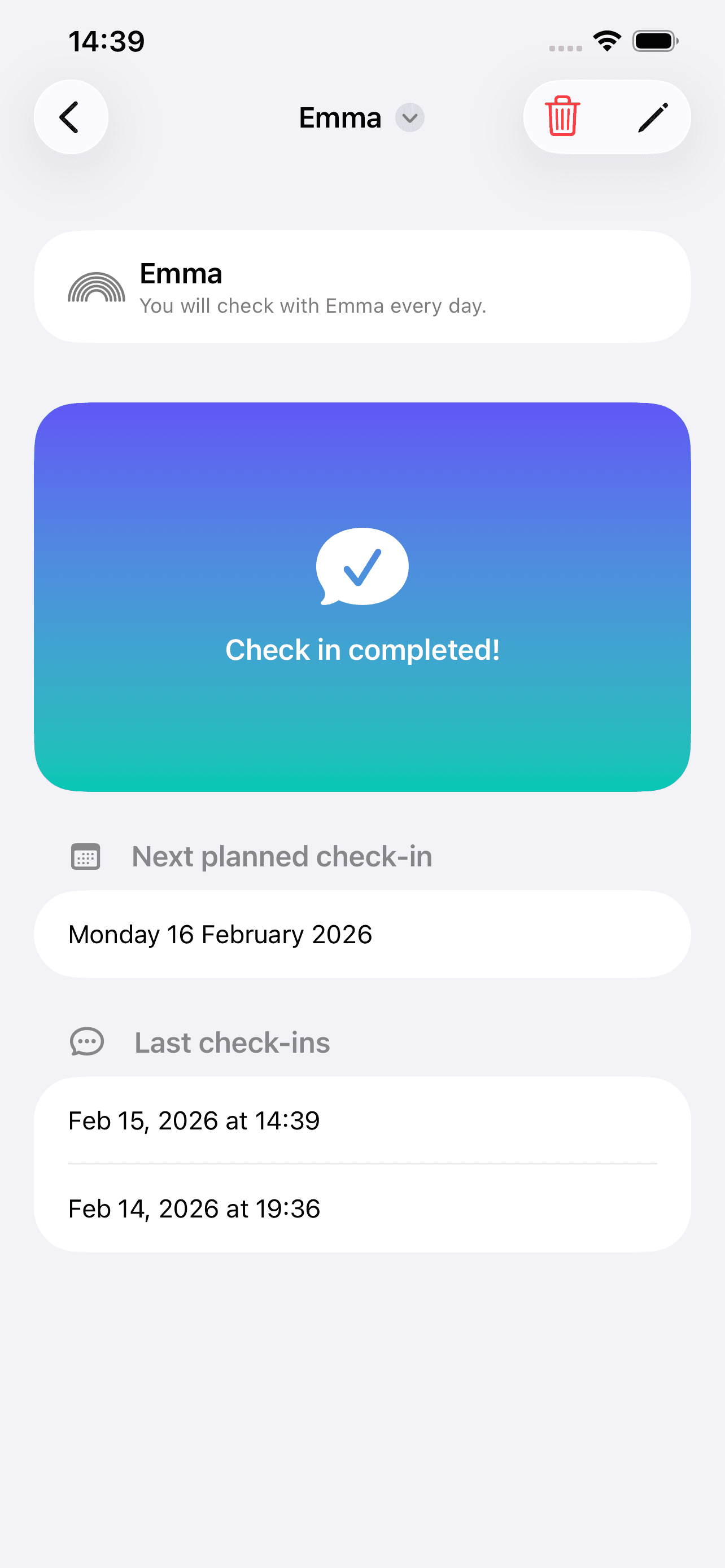 RelCheck iPhone screenshot 2