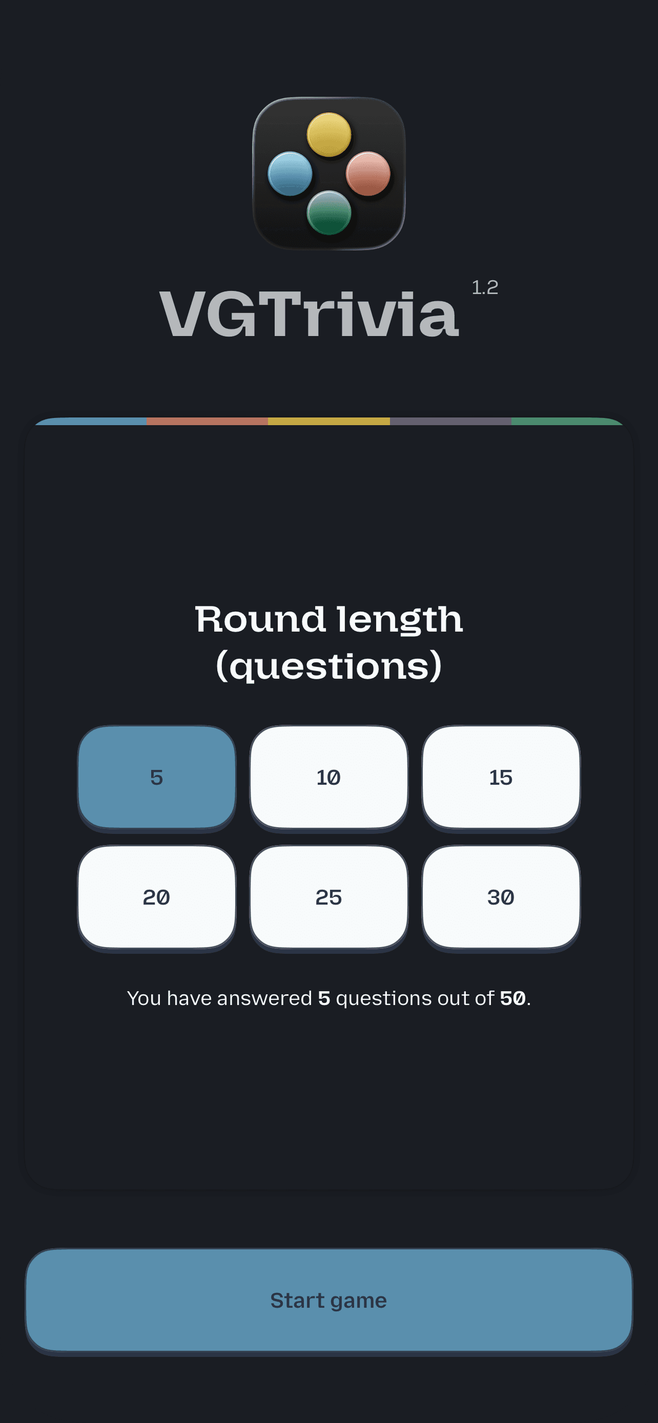 VGTrivia iPhone screenshot 4