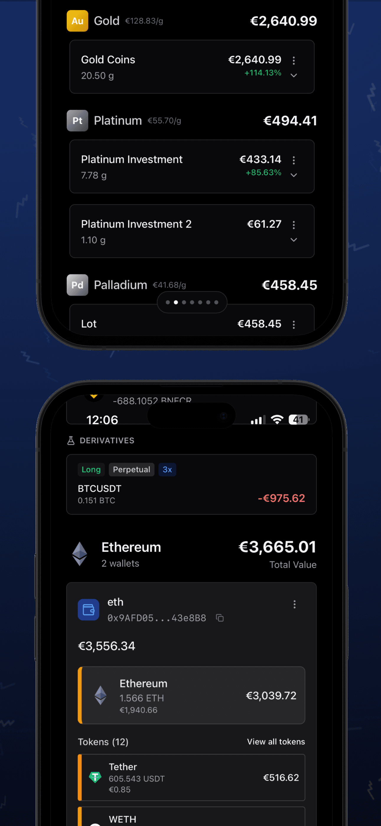 Finanze: Portfolio Tracker iPhone screenshot 4