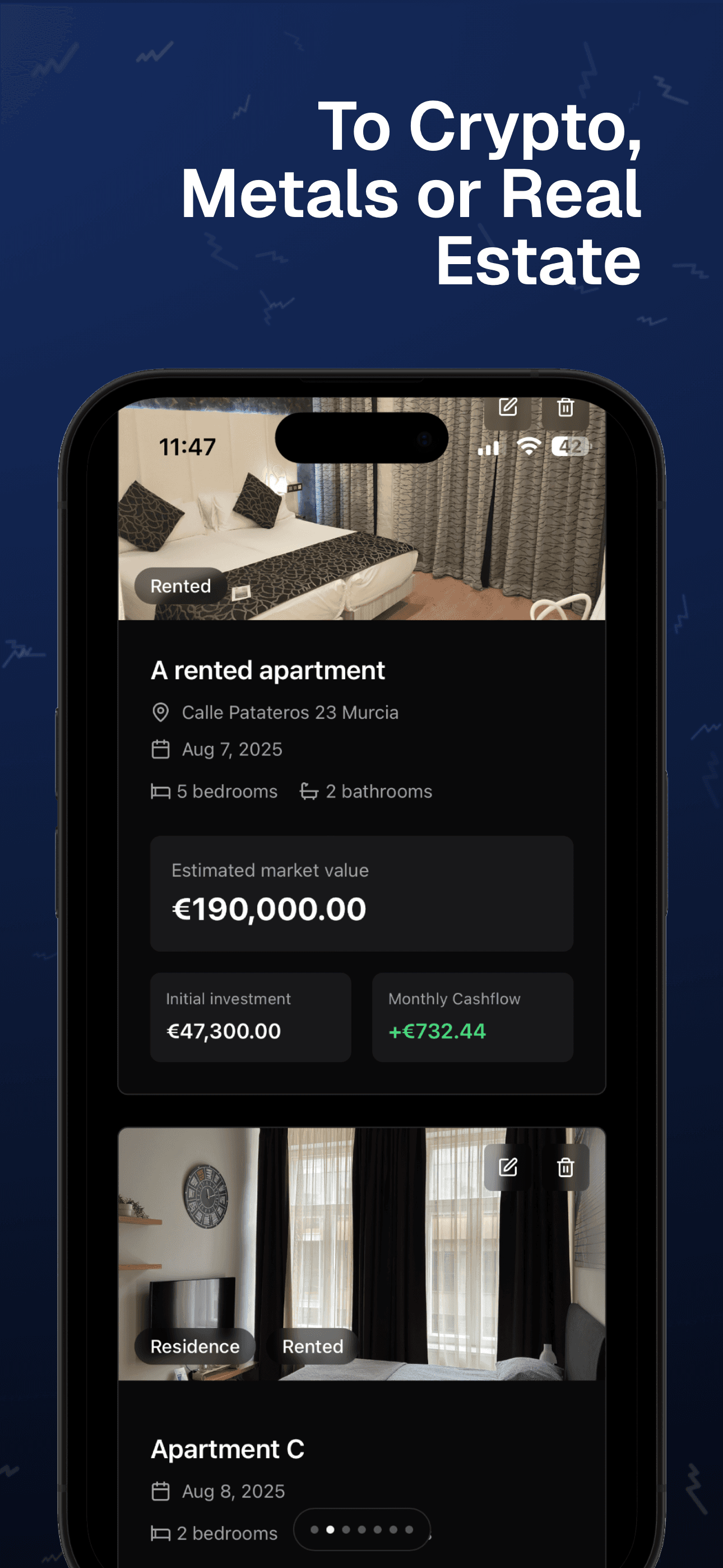 Finanze: Portfolio Tracker iPhone screenshot 5