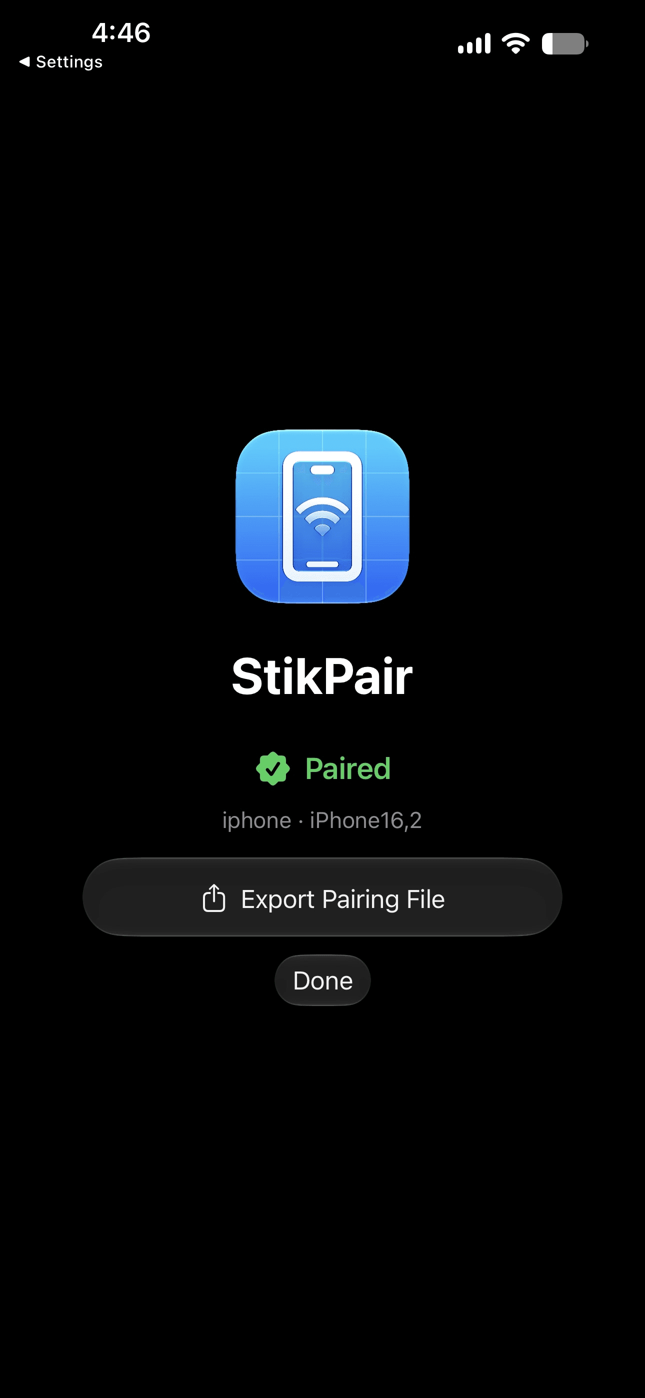StikPair iPhone screenshot 3